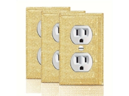 3/4 Peças Capa Para Interruptor De Parede Dourada Brilhante Com Zircôniasvayotoy