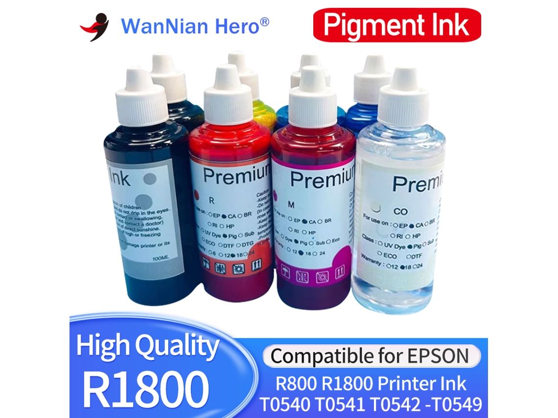 100ml Pigment-blue-tinta De Pigmento Compatível Para Epson Stylus Photo, R800, R1800 Impressora, T0540, T0541, T0549, 0540, T054, 100ml