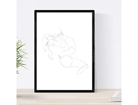 Póster NACNIC Desenhos e Esboços de Uma Linha (A4)