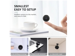 Mini câmera espiã oculta WiFi (atualizada em 2024) 4K, a menor câmera babá sem fio com longo tempo de espera e alertas de detecção Bestvite