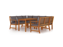 Garden Dining Set, Garden Dining Sets Vidaxl Marrom Madeira De Acácia (n/a)