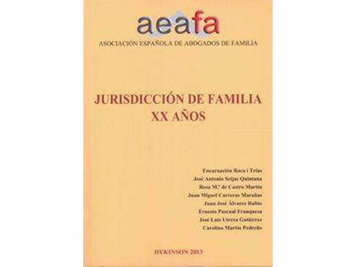 Livro Jurisdicción De Familia Xx Años de Encarna Et Al Roca I Trias (Espanhol)