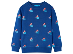Sweatshirt Para Criança Azul-escuro 116