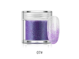 Polvo De Brillo Para Uñas Pigmento De Manicura En Botella 10g (morado)