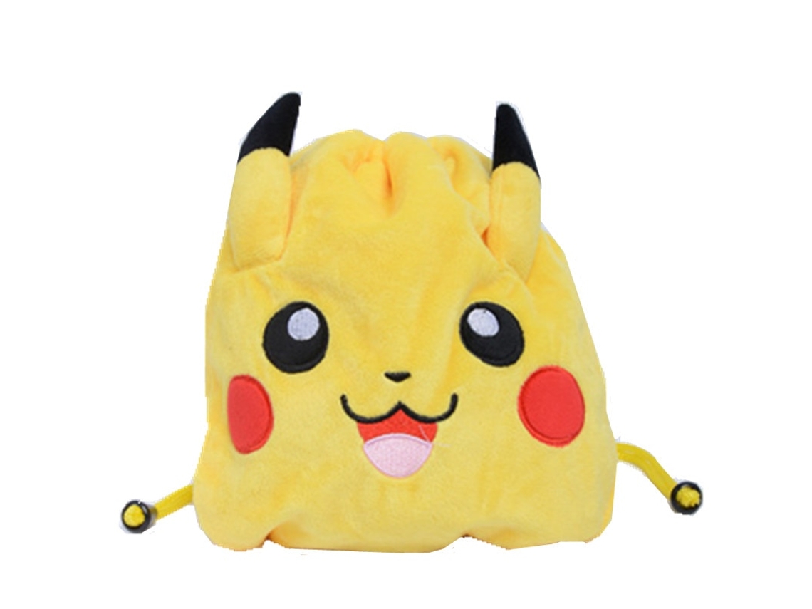 Boneco GAATPOT 4 Styles Pokemon Drawstring Pocket Storage Bag Plush Toy Anime Figure Pikachu Charmander Squirtle Bulbasaur Model Kids Gift