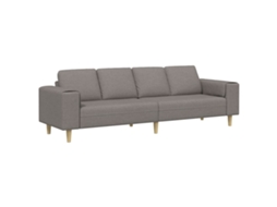 Maison Exclusive - Sofá De Sala De Estar Cinzento-acastanhado 250 X 77 X 76 Cm