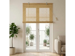 Vidaxl Estores De Rolo Natural 80 X 220 Cm Bambu