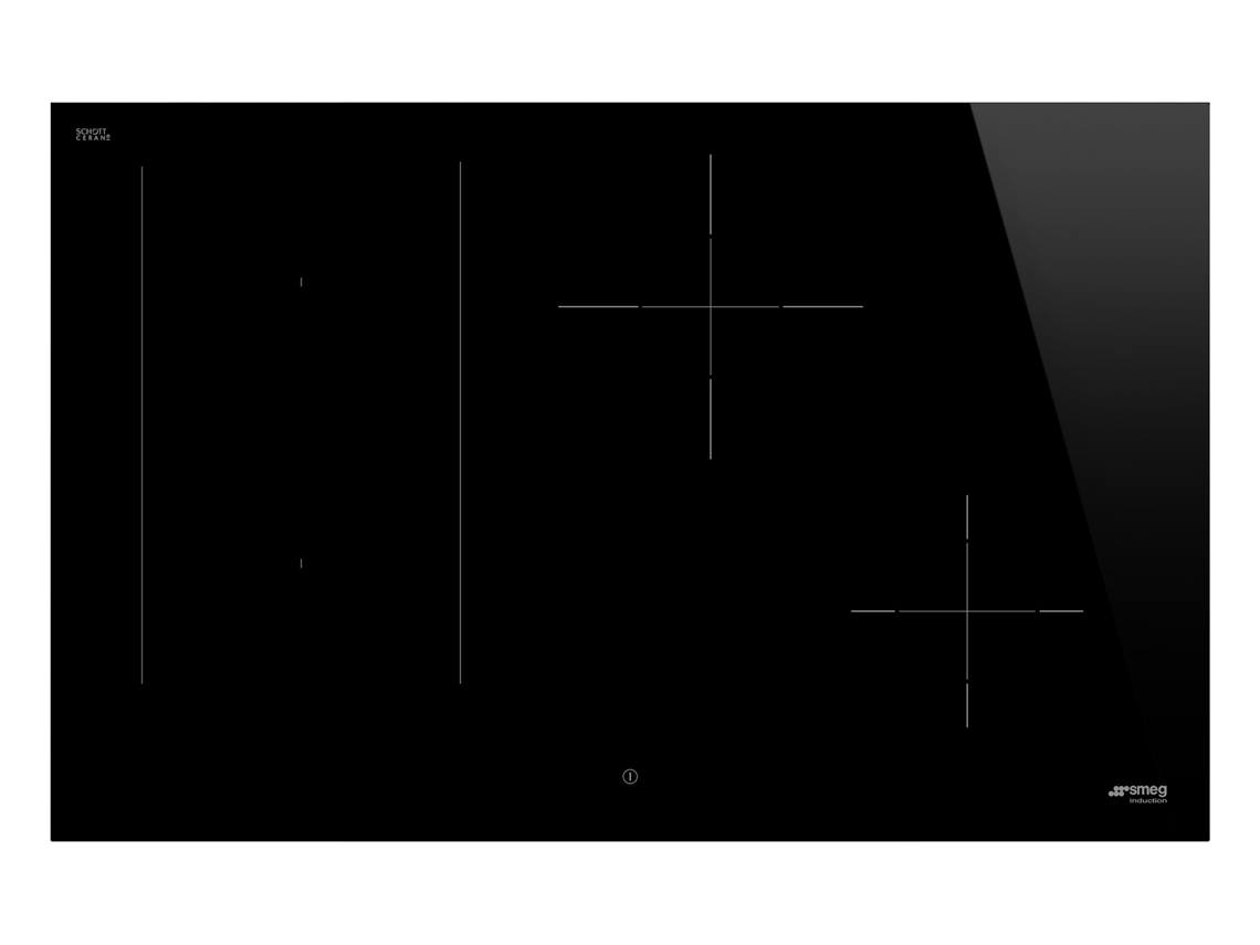 Placa de Indução SMEG SIM3844D (Elétrica - 80 cm - Preto)