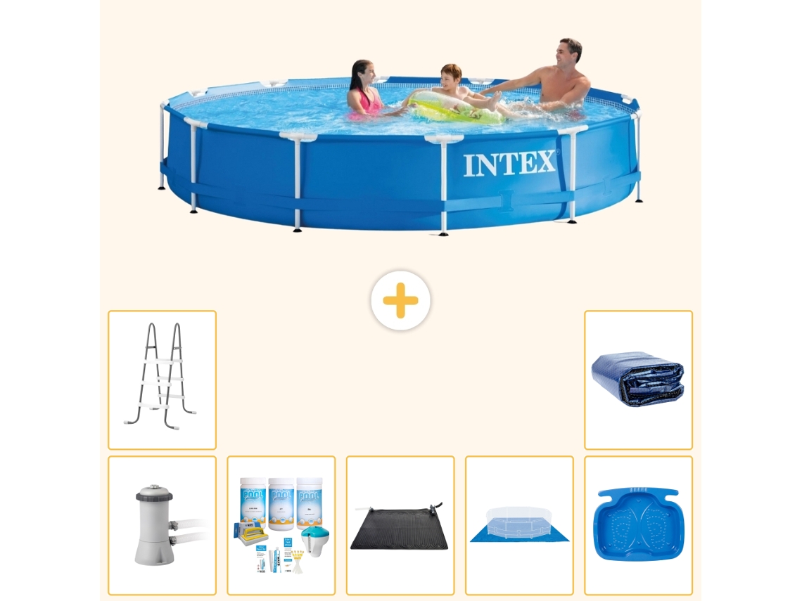 Intex Piscina Com Estrutura Redonda - 366x76 Cm - 8-peças S20484