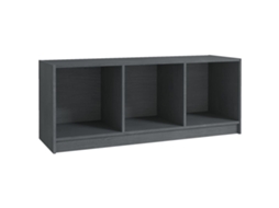 Madeira TV Móvel de Pinho Maciça Cinzento (104x33x41 cm)