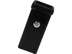 Receptor tubular soldado vermelho com proteção contra corrosão.