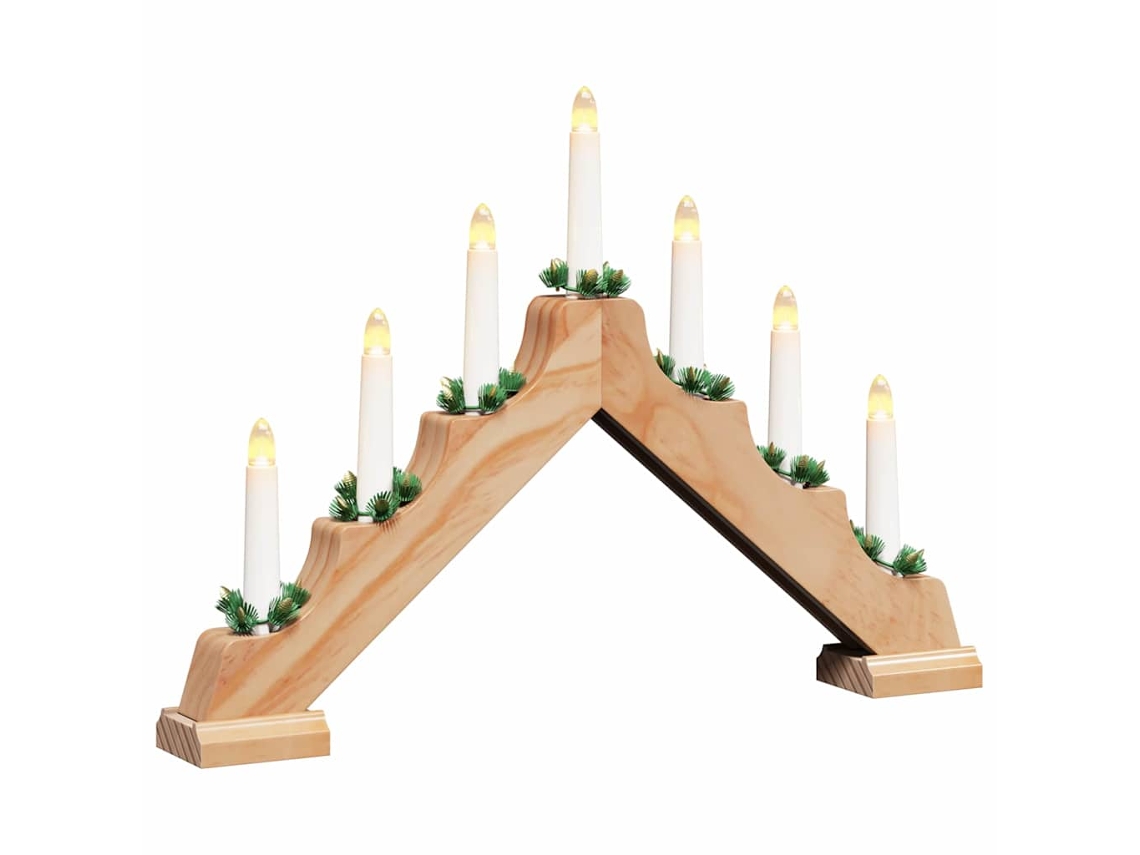 Conjunto 1 Decoração De Madeira De Pinheiro Vidaxl Castanho Madeira De Pinho Maciça (39.5 X 5 X 29 Cm)