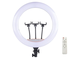 Adaptador Anel Luz Led Smartphone Controle Remoto ELIGHT Preto