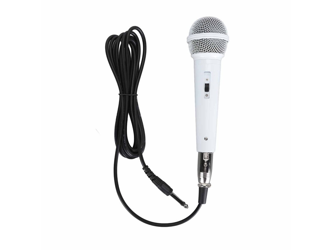 Microfone Dinâmico LAXISCREED 6.35mm para Cantar Branco