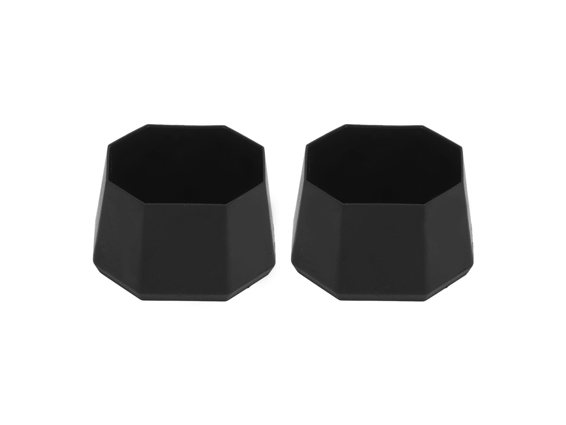 2pcs Capa De Silicone Para Ponteira De Raquete De Tênis E Racquetball Preta