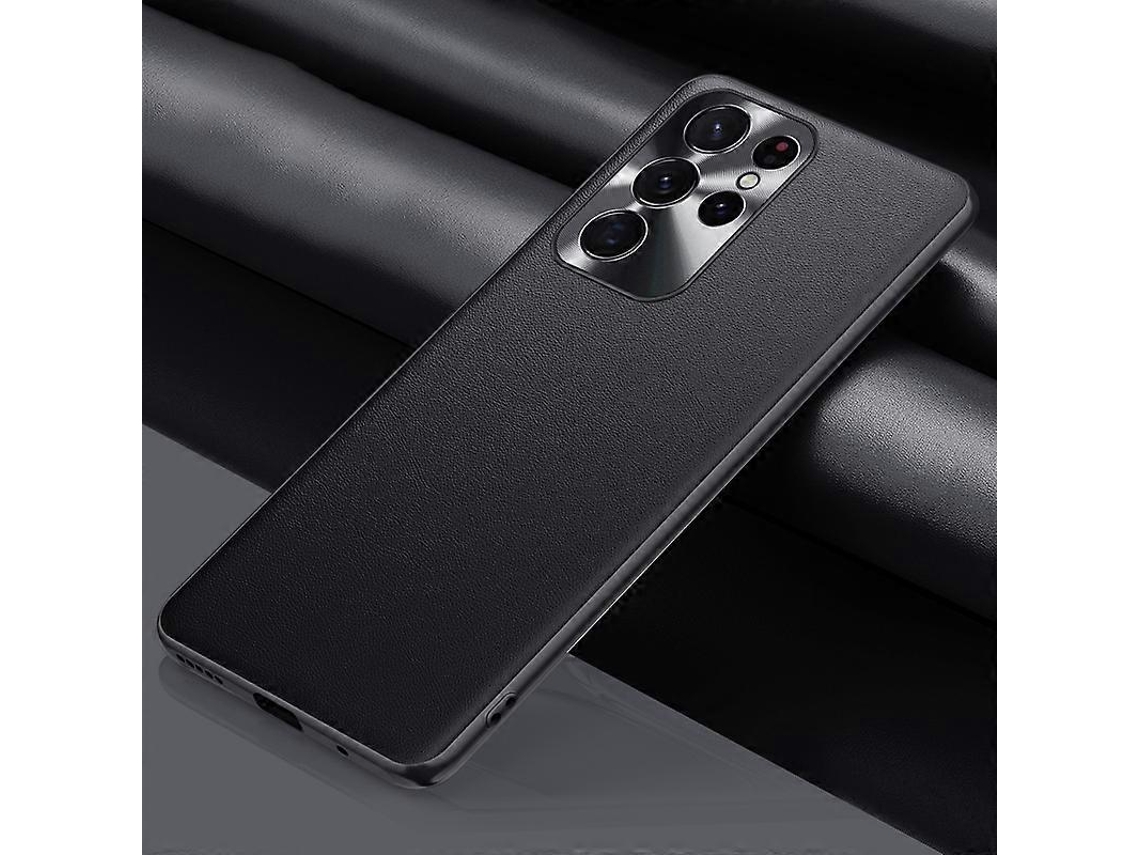 Capa De Couro Lisa Para Samsung Galaxy S22 Ultra 5g