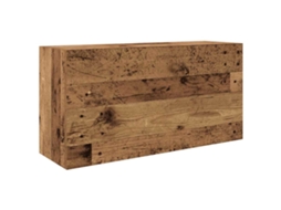 Bathroom Wall Cabinet, Bathroom Wall Cabinets Vidaxl Marrom Madeira Processada (80 X 25 X 40 Cm)