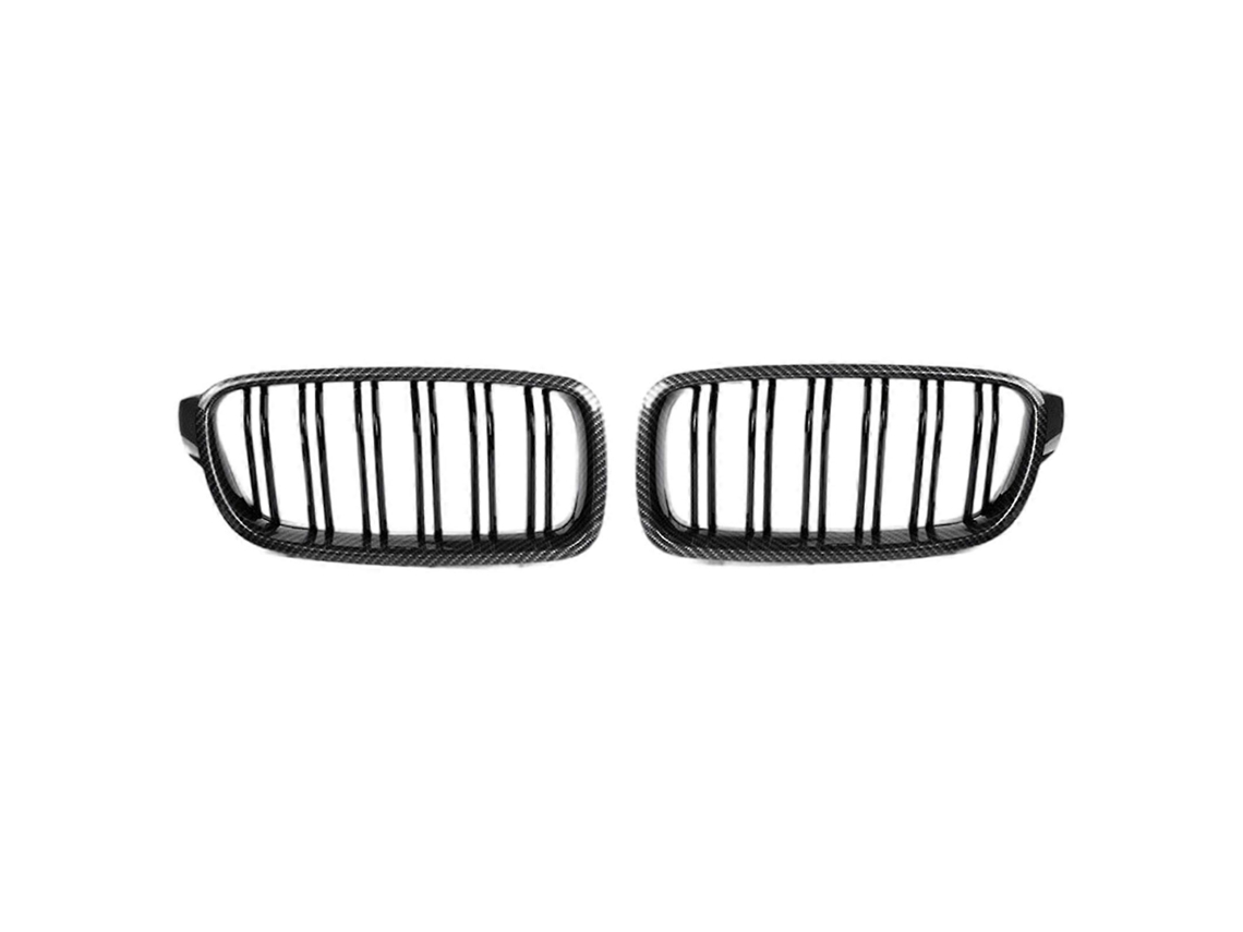 Grade Frontal Kidney Grill Do Bumper Carbono Real Para Bmw 3 Series F30 F31 M3 201219
