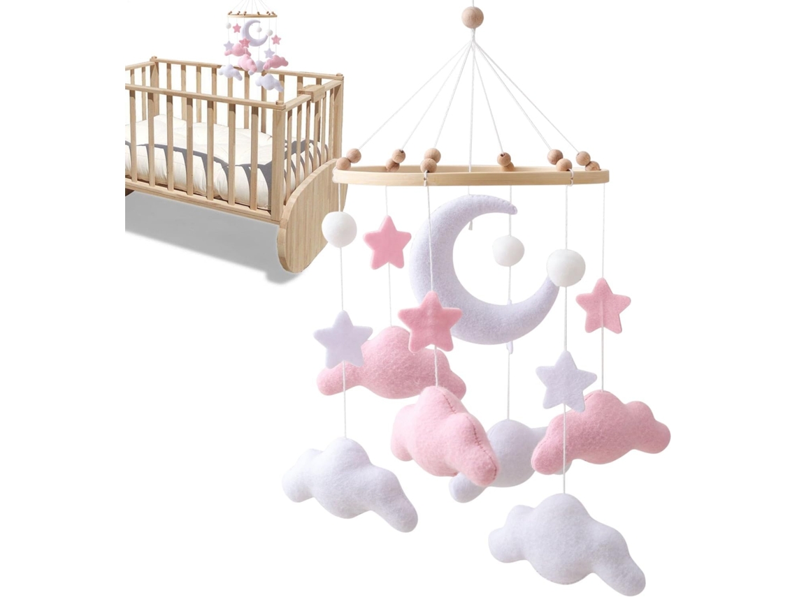 Lurelia Móbile De Bebé, Para Bebés E Primeira Infância - Brinquedo Para Carrinho De Bebé | Móbile Em Formato De Nuvem Para