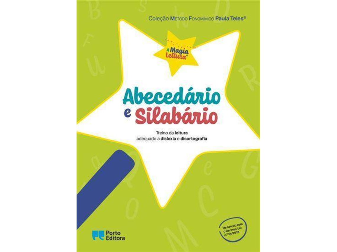 Livro A Magia da Leitura Abecedário e Silabário de Paula Teles (Português)