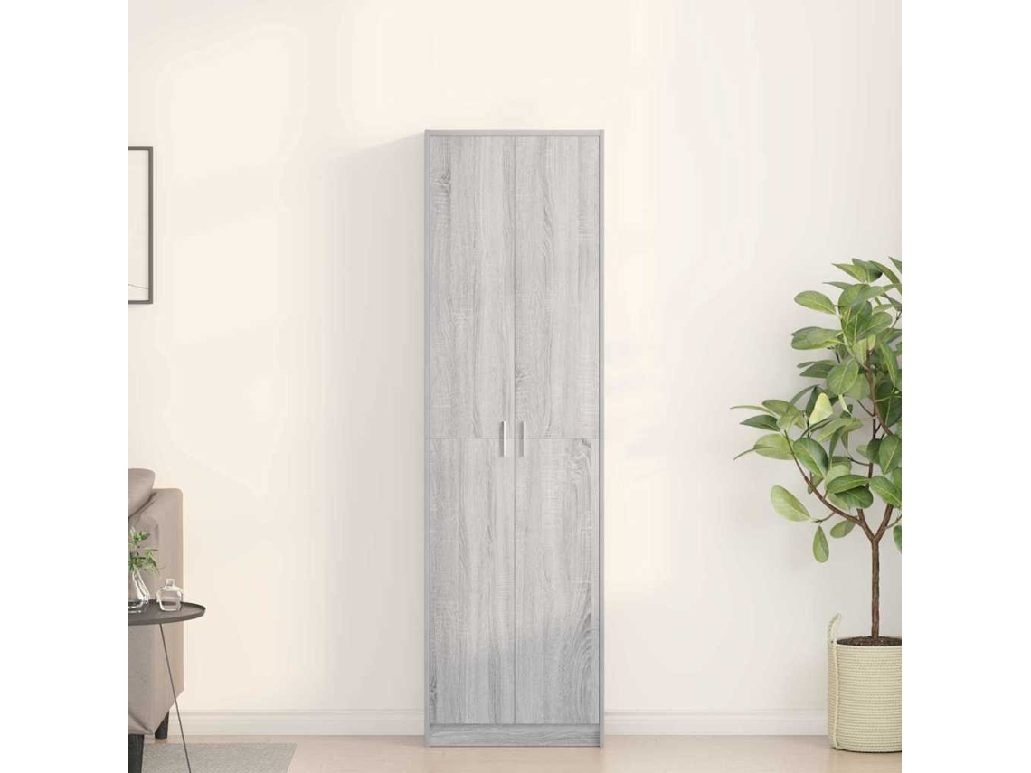 Vidaxl Guarda-roupa Cinza Sonoma 55 X 25 X 189 Cm Derivados De Madeira