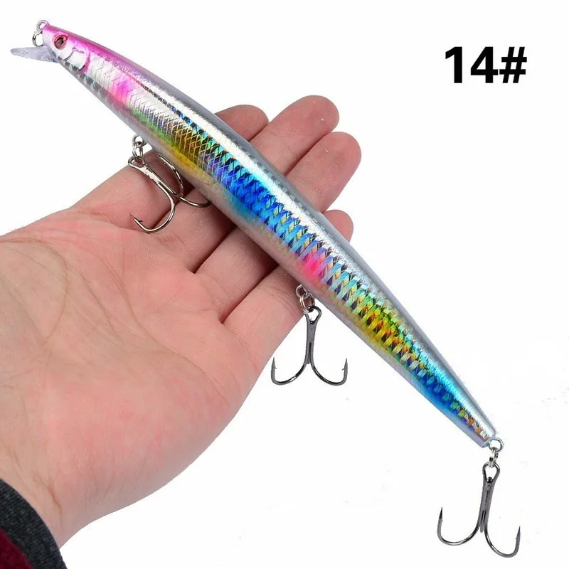 (estilo 14) Isca Em Formato De Peixe, 18 Cm, 24 G, Com Ponteiro Laser.