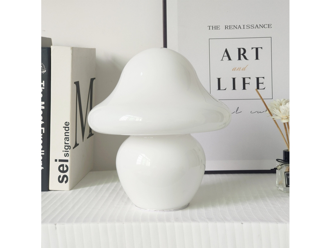 Mushroom Lamp Decorative Night Light (usb Powered, Stepless Dimming, White) Eoocoo