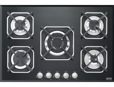 Placa de Gás LOFRA HGN7E0 (75 cm - Preto)