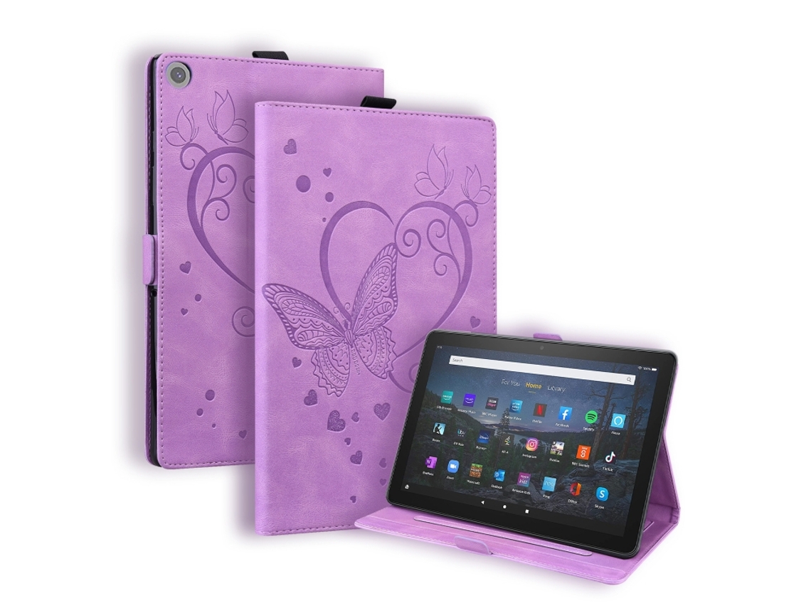 Capa Halinuia, Para Amazon Fire Hd 8, Cor Roxa