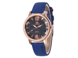 Reloj Analógico De Cuarzo Con Correa De Pu Zhoulianfa Luxury Stylish (azul Real)