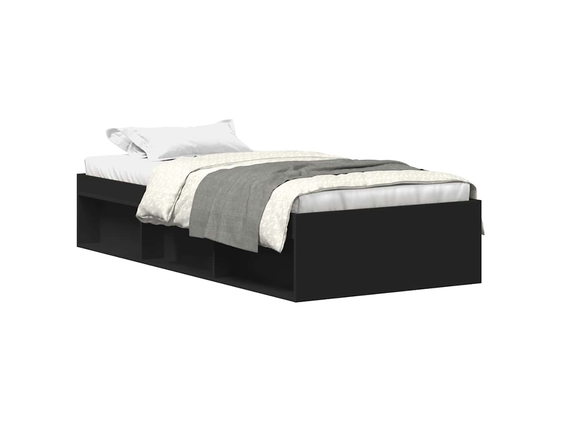 Estrutura de Cama 100x200 Cm Preto MAISON EXCLUSIVE