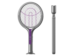 Raquete Anti mosquitos Elétrica Usb Sem Fios, Dobrável e Extensível, com Luz Uv e Base, Segura para Uso Doméstico, Durável, Multifunções STELASPLEN