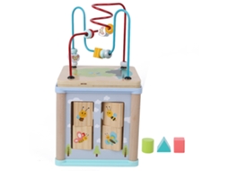 Primerox brinquedo Educativo de Blocos de Madeira para Montar e Emparelhar Formas Presente Infantil
