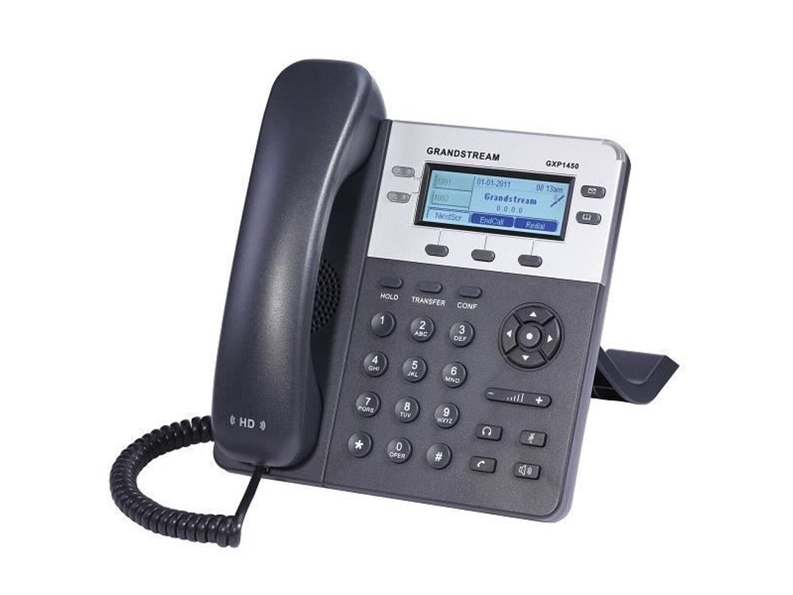 Telefone Ip Grandstream Gxp1450 Voip 2 Linhas Áudio Hd Poe Integrado Slowmoose