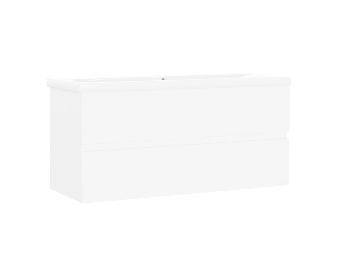 Sink Cabinet With Basin, Sink Cabinets With Basins Vidaxl Branco Madeira Processada (100 X 38.5 X 45 Cm)