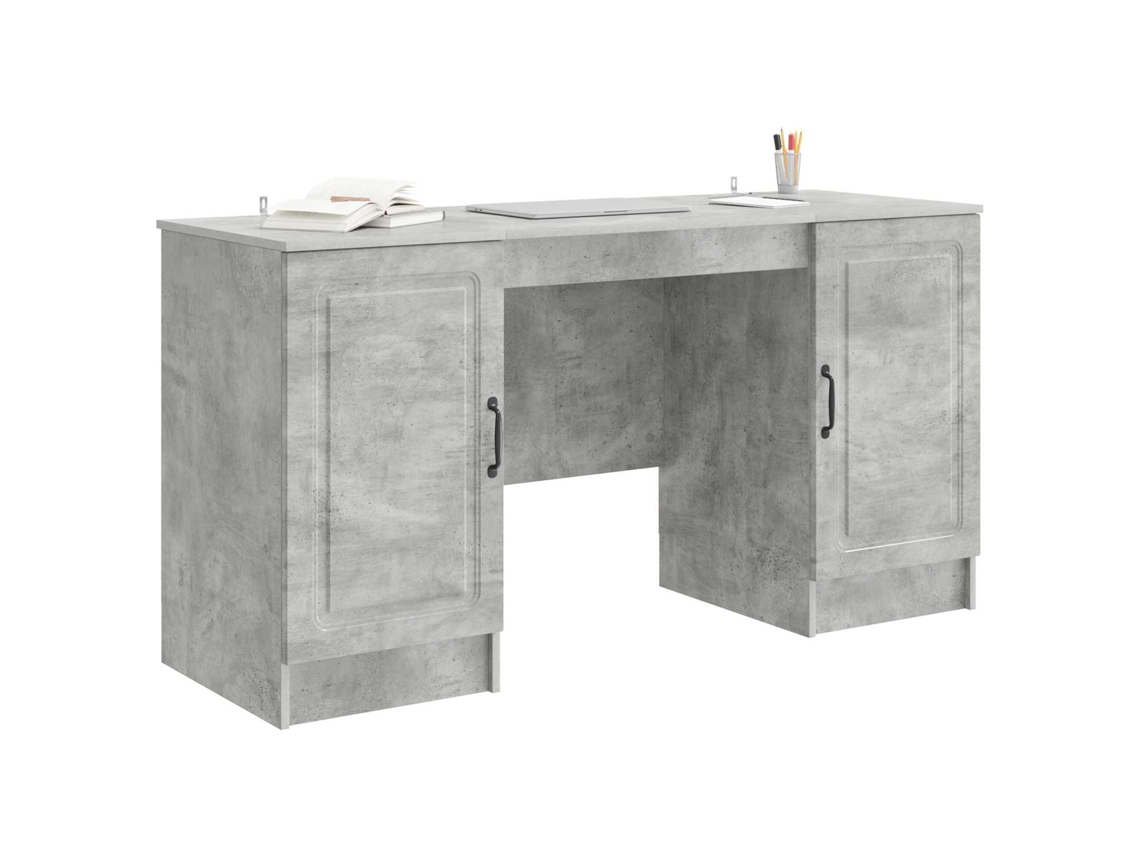 Maison Exclusive - Mesa Cinzento Cimento 142,5 X 50 X 75 Cm Derivados De Madeira