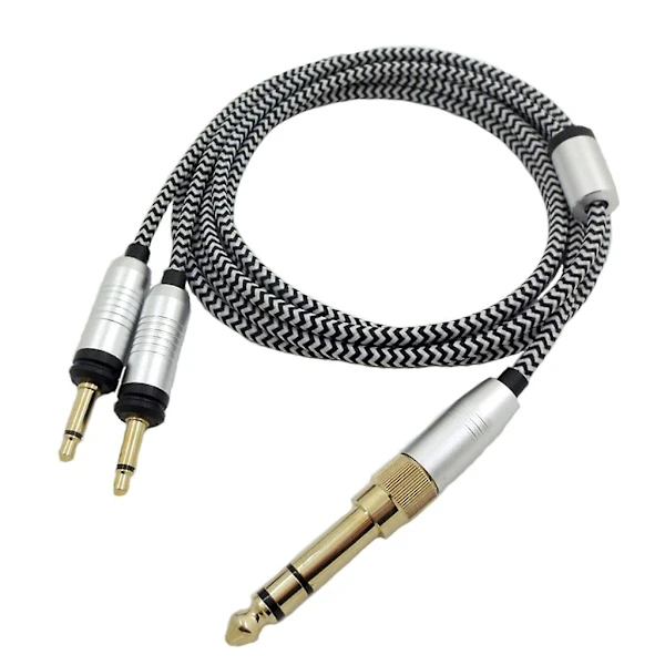 Cabo Para Fones De Ouvido Focal Elegia Com Ofc, Conectores De 3,5 Mm E 6, 35 Mm Para Dois Conectores Macho De 3,5 Mm, 150 Cm/59, 06 Polegadas