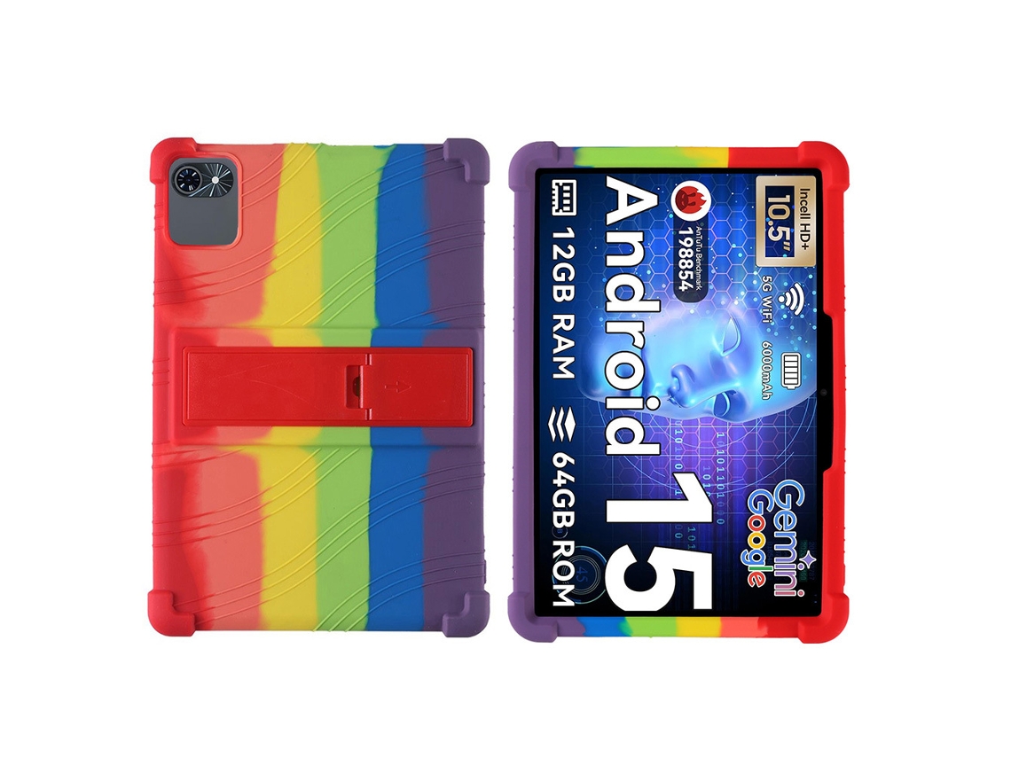 Capa para Tabwee T80 10.5 Polegadas com Suporte Resistente a Impactos DIGITALLAB Arco íris