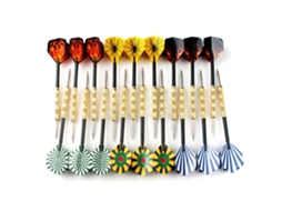 18 Peças Dardos De Ponta De Ferro 6 Tipos Profissionais Metal Com Plating De Cobre Para Alvo 14g 15.2cm