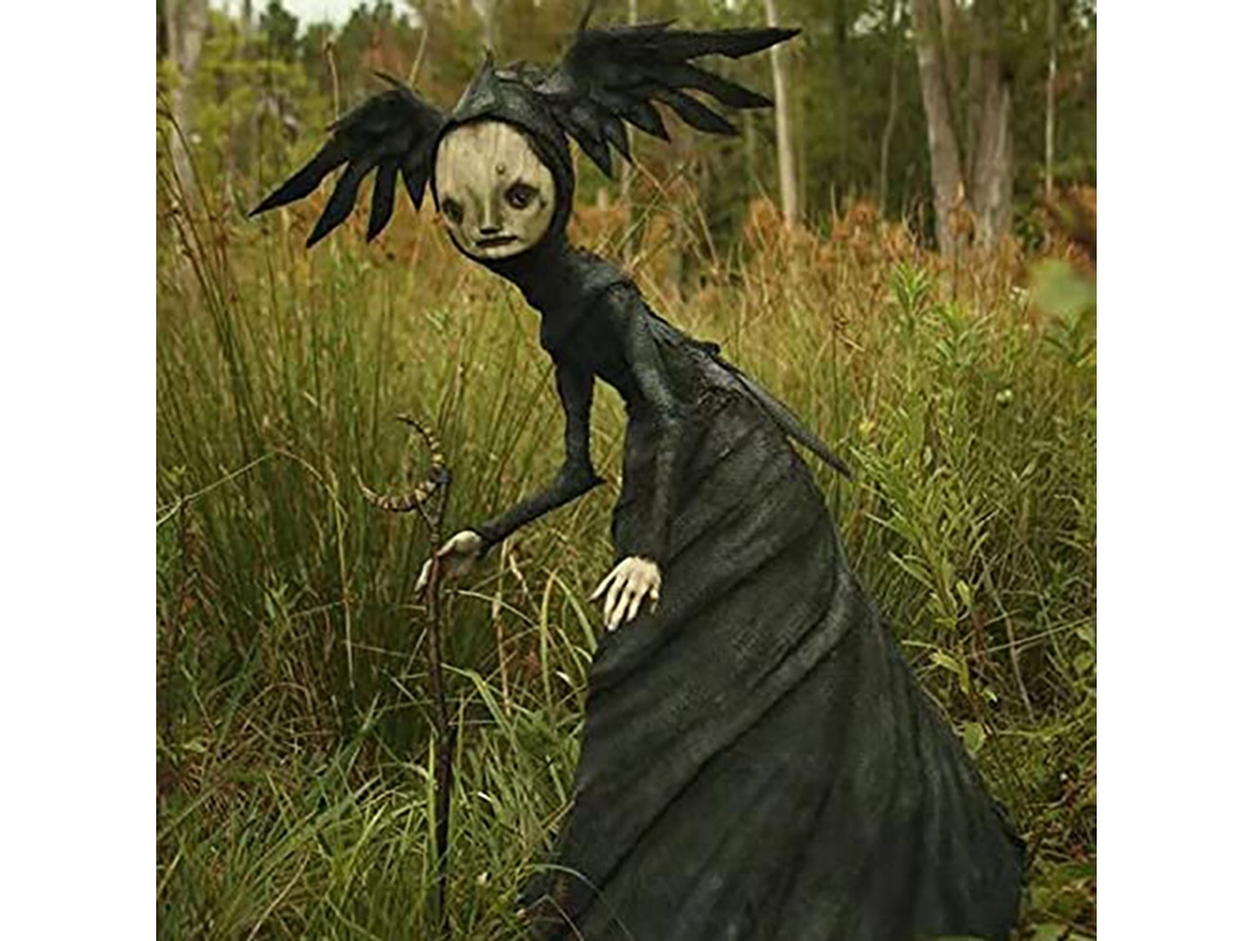 Estátua de bruxa em resina brilhante para o Halloween LAXISCREED