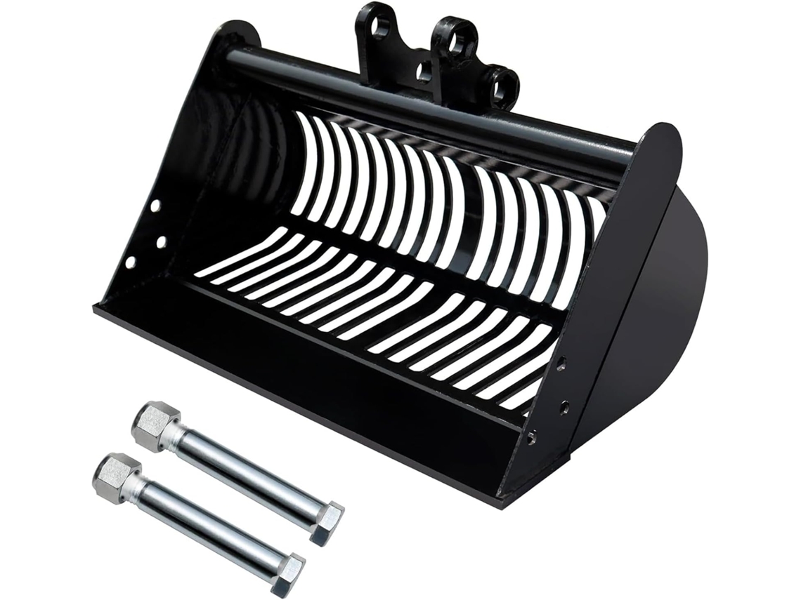 Caçamba De Peneiramento Para Mini-escavadeira De 600 Mm (23,6 Polegadas) Com Estrutura De Suporte E Acessórios -