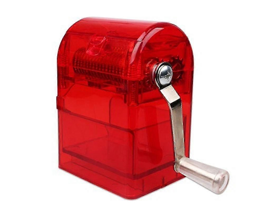 Moedor Elétrico De Tabaco Com Lâminas Rápidas E Afiadas, Portátil E Durável Em Acrílico Para Fumo Suave Vermelho
