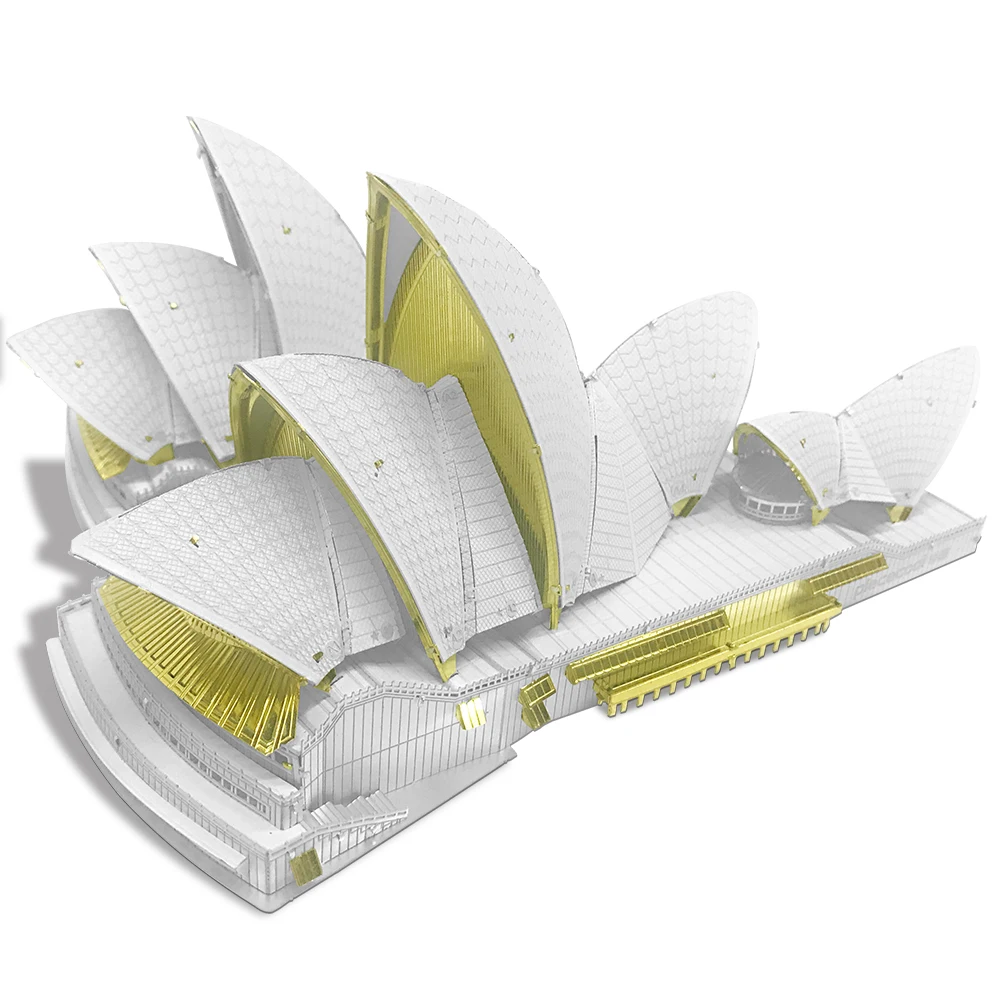 (ópera De Sydney) Quebra-cabeça 3d Da Série Arquitetura, Metal, Faça Você Mesmo, Casa De Brinquedo, Presente De Natal