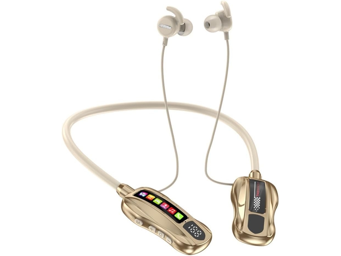 Fones De Ouvido M101s Com Faixa Para Pescoço, 20 Horas Duração Da
