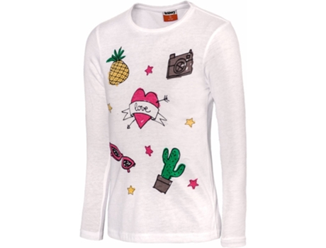 T-shirt De Criança Abery Oui Estampado Branco (14)