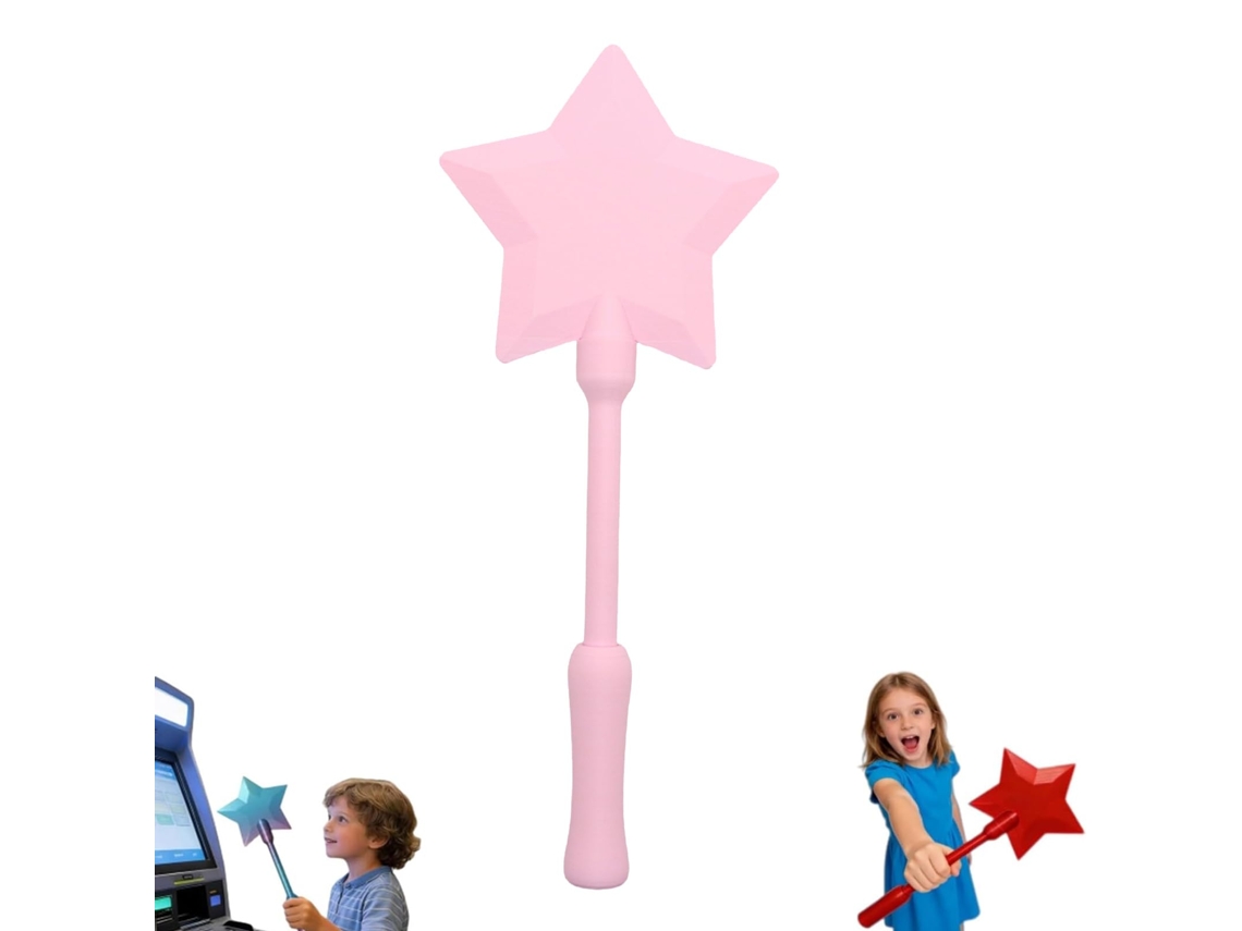Magic Wand Porta-cartões – Capa Para Cartão – Stick De Pagamento Extensível – Pagamento Rápido – Pla – Rosa