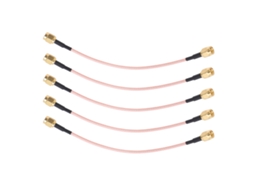 Cabo Coaxial Rf Sma-j Para Sma-j 2 Escudos Extensão Áudio 5 Peças