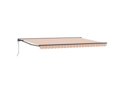 Toldo Retrátil Para Sol Vidaxl Azul Tecido (500x300 Cm)