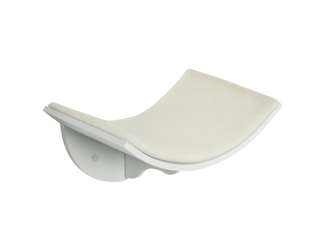 Prateleira, Montada na Parede, Superfície Macia para Descansar, Até 10kg, 41x28x21cm, Branca Ge