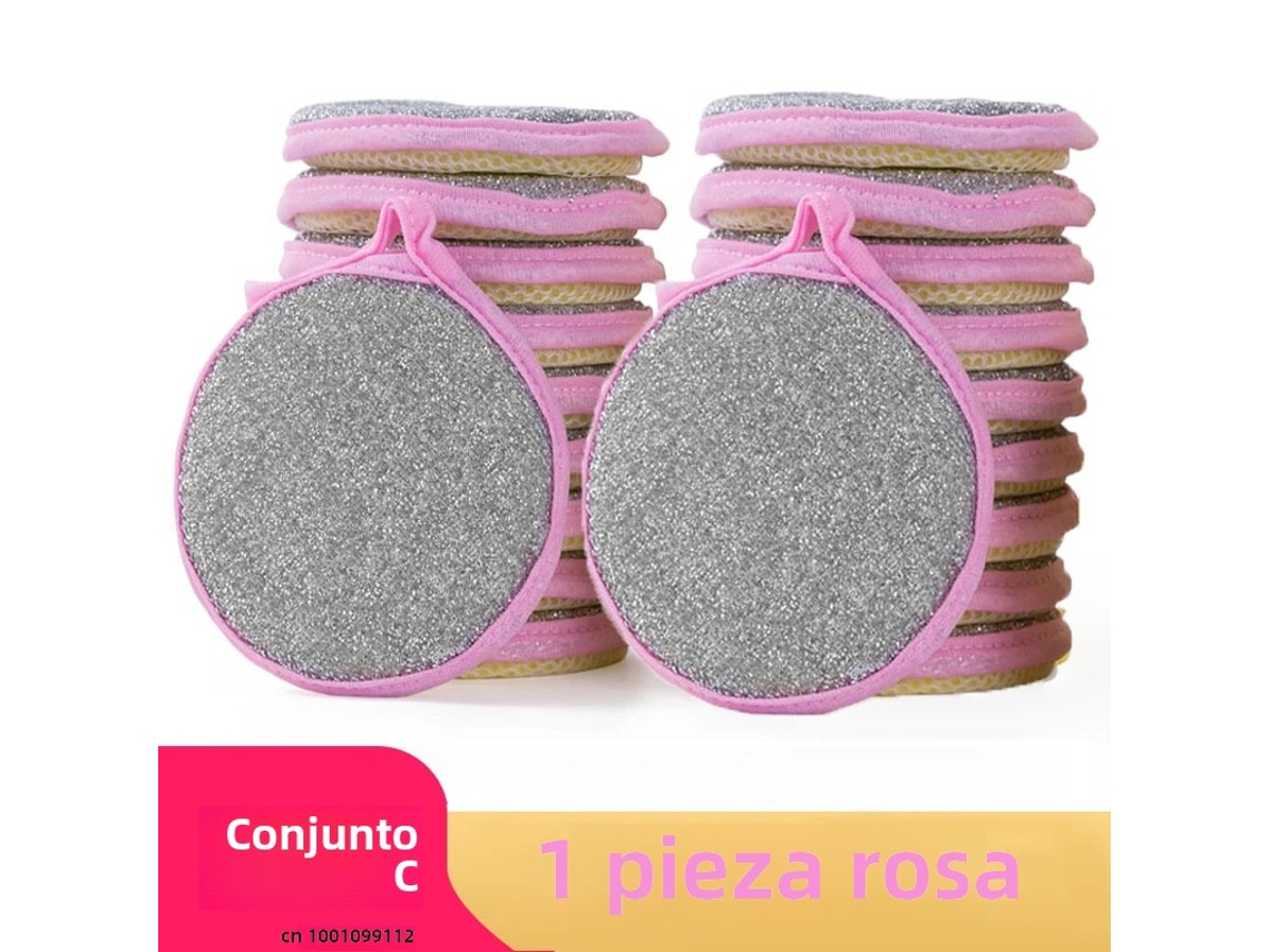 Esponjas de Limpeza Dupla Face MDUG (20 Unidades Rosa)